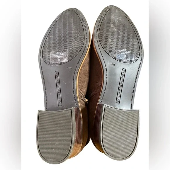 Tommy Hilfiger “terez” size 7.5 zip ankle bootie, beautiful chocolate brown NWOB - Picture 3 of 15